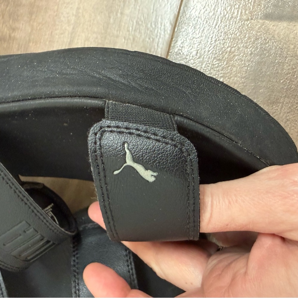 Puma Lily Slingback Sandal Women 7 Black Ankle Strap Comfort Adjustable Sporty - Picture 7 of 10